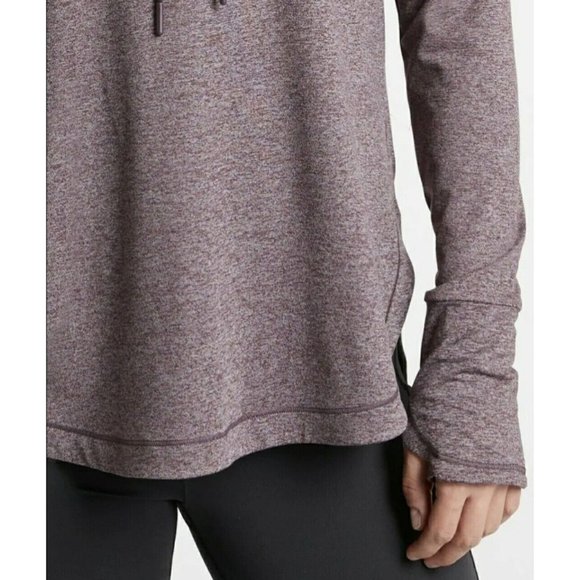 New Athleta Uptempo Hoodie Sweatshirt Aubergine Heathered Purple XS NWT - Picture 4 of 14